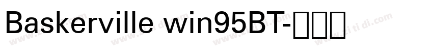 Baskerville win95BT字体转换